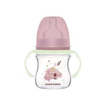 CANPOL BABIES Fľaša antikoliková EasyStart Sleepy koala 120ml ružová