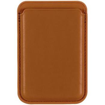 AlzaGuard Magnetic Leather Card Wallet hnědá (AGD-PWML001C)