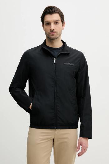 Bunda Calvin Klein čierna farba, prechodná, K10K114111