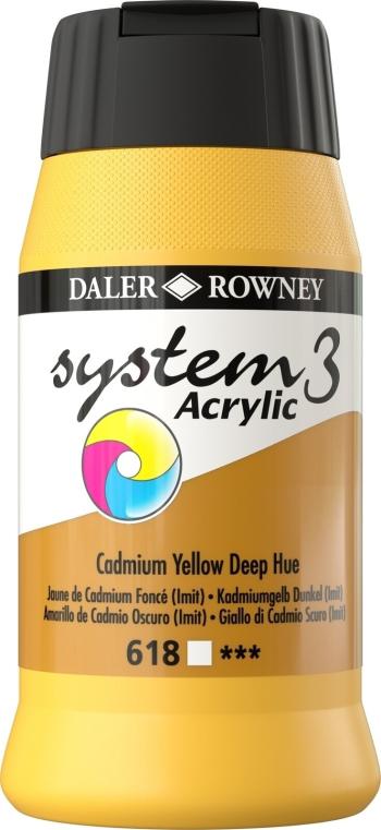 Daler Rowney System3 Akrylová farba Cadmium Yellow Deep Hue 500 ml 1 ks