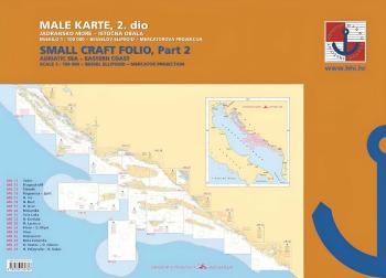 HHI Male Karte Jadransko More/Small Craft Folio Adriatic Sea Eastern Coast Part 2 2022 Námorná mapa, sprievodca