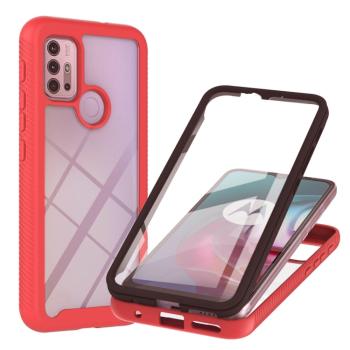 DUAL Obojstranný kryt s fóliou Motorola Moto G10 / G20 / G30 červený