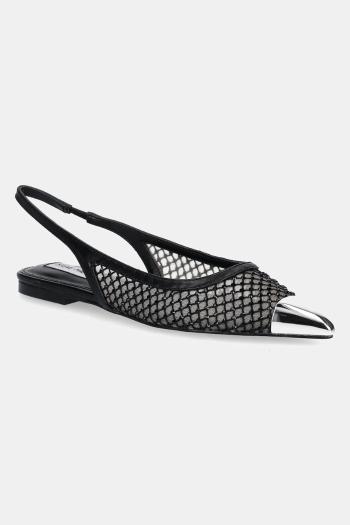 Baleríny Steve Madden Marissa čierna farba, s otvorenou pätou, SM11003655