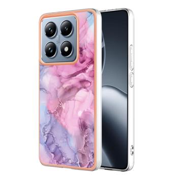 IMD MARBLE Ochranný kryt pre Xiaomi 14T PINK PURPLE