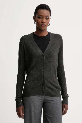 Kardigán Calvin Klein šedá farba, ľahké, LV044C346G