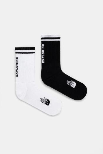 Ponožky The North Face Everyday Crew 2-pak čierna farba, NF0A8CMPKY41