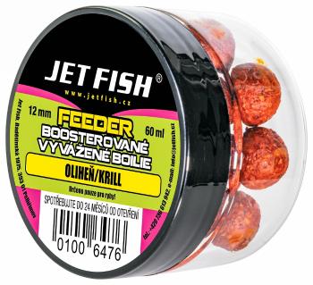 Jet fish feeder boosterované vyvážené boilie 60 ml 12 mm - oliheň krill