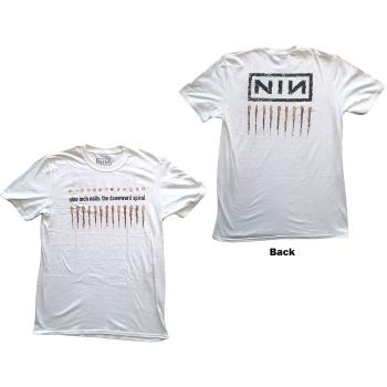 Nine Inch Nails tričko Downward Spiral Biela XL