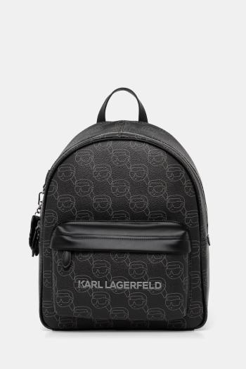 Ruksak Karl Lagerfeld dámsky, čierna farba, veľký, vzorovaný, A1W30133