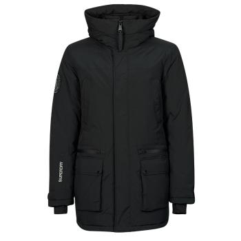 Superdry  CITY PADDED PARKA JACKET  Parky Čierna