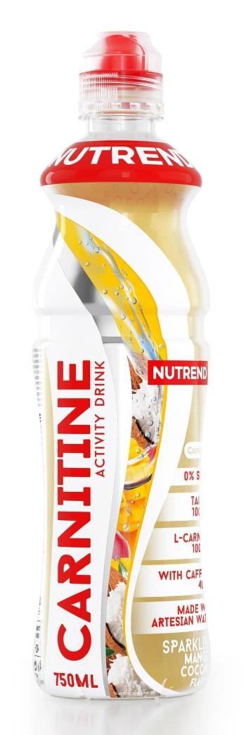 Carnitine Activity Drink s kofeínom - Nutrend 750 ml Sparkling Strawberry+Mint