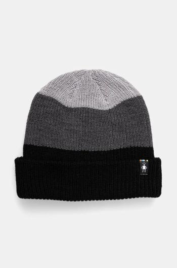 Čiapka Smartwool Cantar Colorblock čierna farba, vlnená, SW011491