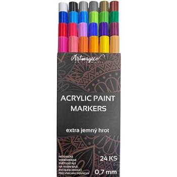Artmagico Akrylový popisovač s extra jemným hrotom (0,7 mm) 24 ks (0034)
