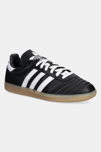 Kožené tenisky adidas Originals Samba JP čierna farba, JQ9056
