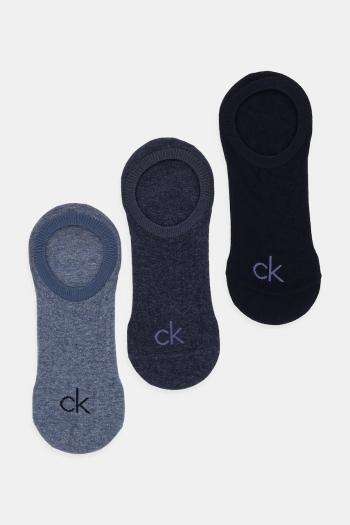 Ponožky Calvin Klein 3-pak modrá farba, 701236412