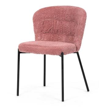 Jedálenská stolička Bouclé CT-W1077 PINK2, ružová