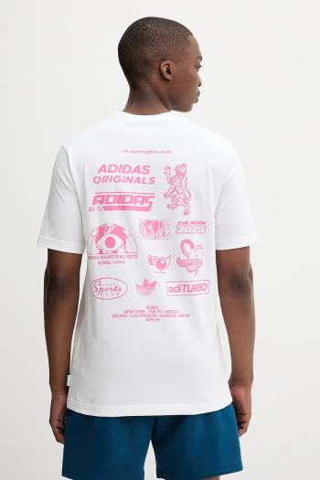 Bavlnené tričko adidas Originals Graphic Reg Sst pánske, biela farba, s potlačou, JW2953