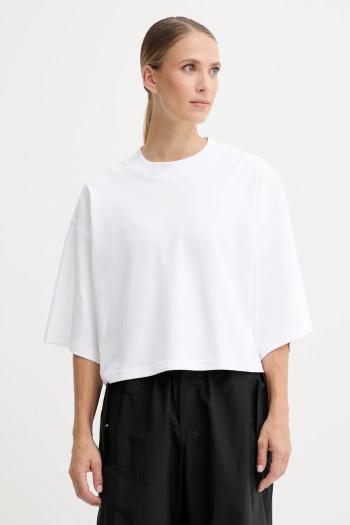 Bavlnené tričko adidas City Escape dámske, biela farba, JF3404