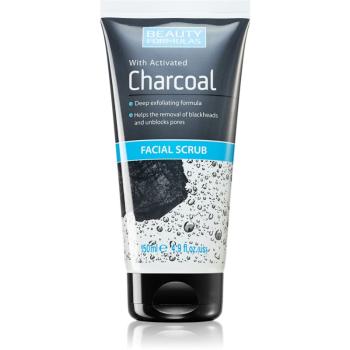 Beauty Formulas Charcoal pleťový peeling s aktívnym uhlím 150 ml