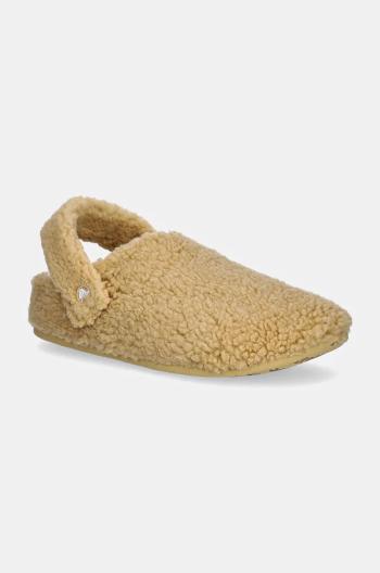 Papuče Crocs Classic Cozzy Slipper béžová farba, 209386