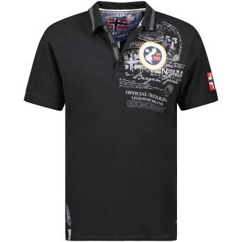 Geo Norway  SY1357HGN-Black  Polokošele s krátkym rukávom Čierna