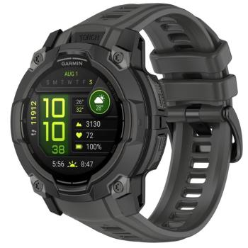SILICONE Vymeniteľný remienok pre Garmin Instinct 3 45mm šedý