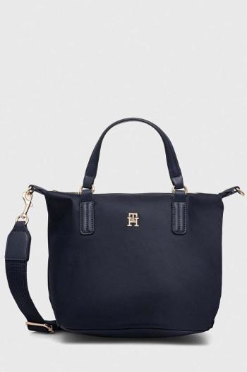 Kabelka Tommy Hilfiger tmavomodrá farba,AW0AW15640