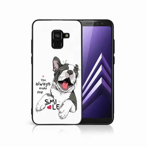 MY ART Ochranný kryt pre Samsung Galaxy A8 2018 (A530) SMILE (189)