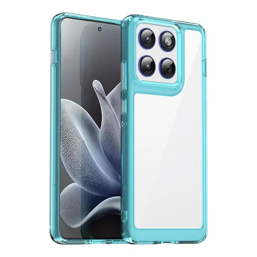 CRYSTAL Ochranný kryt pre Motorola Edge 70 tyrkysový