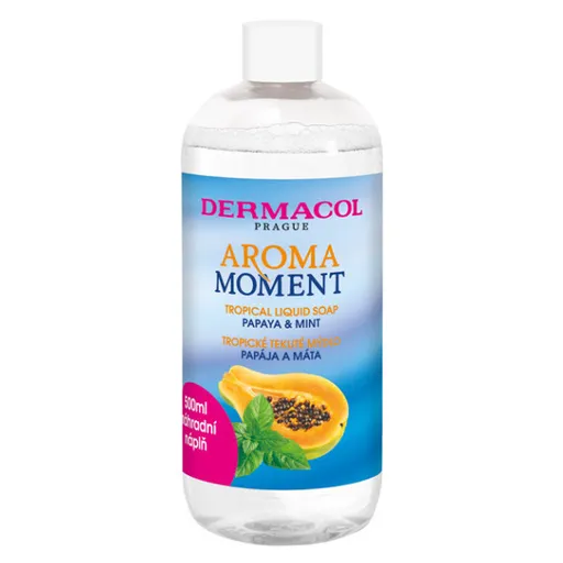 DERMACOL Papája a mäta Aróma Moment Náhradná Náplň  500 ml