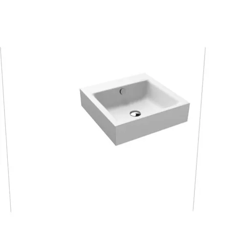 Kaldewei Puro umývadlo 3163 46x46 cm alpská biela bez otvoru pre batériu 901306003001