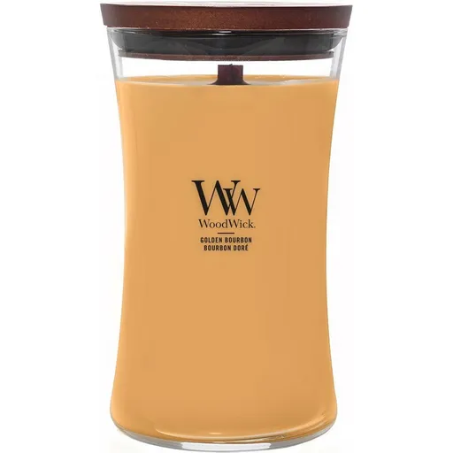 WoodWick Vonná sviečka váza veľká Golden Bourbon, 609 g