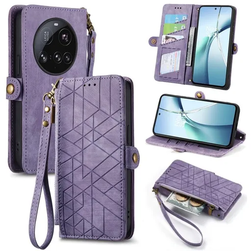 GEOM Peňaženkové puzdro pre Xiaomi 15 Ultra fialové