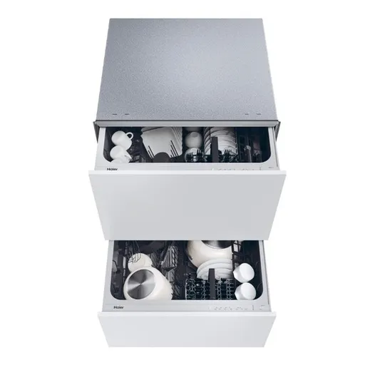 Vstavaná umývačka riadu s dvoma zásuvkami Haier nerez 32901724