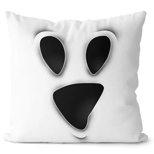 Vankúš Ghost face (Velikost polštáře: 55 x 55 cm)