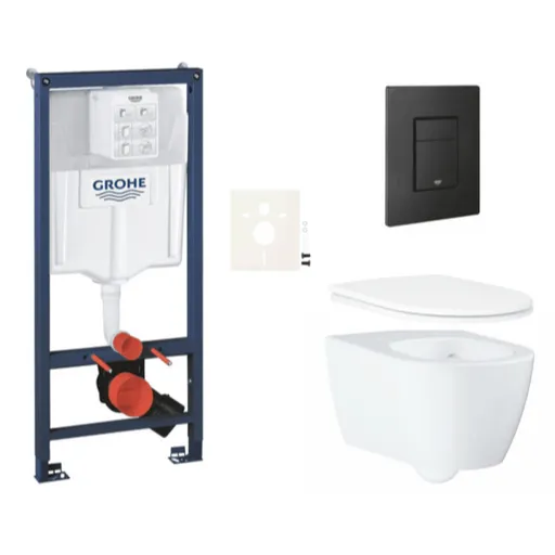 Závesný wc set do ľahkých stien / predstenová montáž GROHE Essence SIKOGRSESEKF0