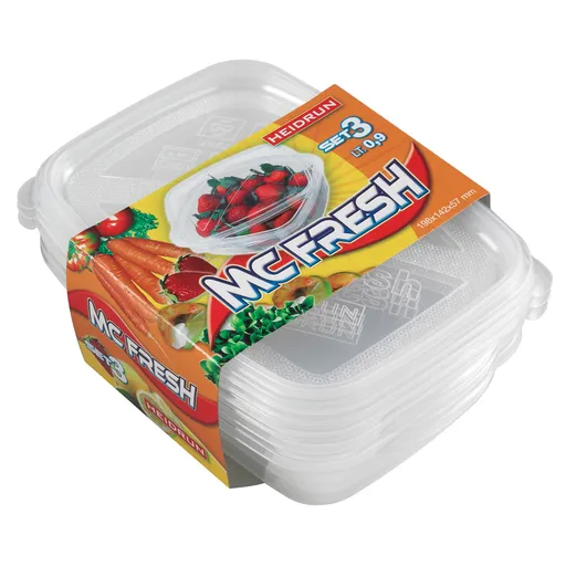 HEIDRUN - Dóza na potraviny obdĺžnik MC Fresh 3ks x 0,9L