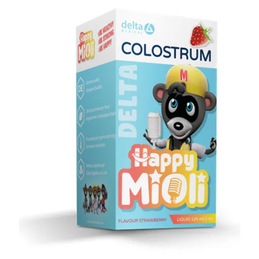 DELTA MEDICAL Colostrum Happy MiOli liquid jahoda 125 ml