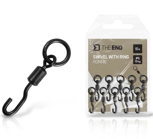 Delphin rychlovýmenný obratlík s krúžkom theend ronnie #6 13 kg 10 ks