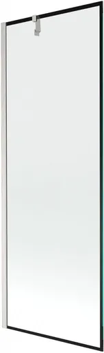 MEXEN/S - Next vaňová zástena FIX 70 x 150, čierna vzor, nikel kartáčovaná 895-070-000-00-70-97