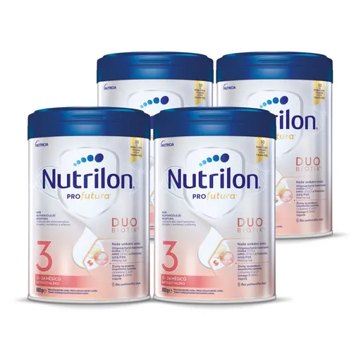 NUTRILON 3 Profutura Duobiotik batoľacie mlieko od ukončeného 12. mesiaca 4 x 800 g