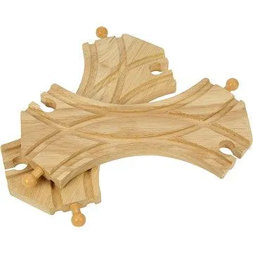 Bigjigs Spojená symetrická výhybka, 2 ks (691621091746)