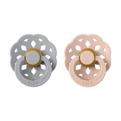 BIBS Boheme cumlíky z prírodného kaučuku 2 ks veľkosť 1, Cloud/Blush,BIBS Boheme cumlíky z prírodného kaučuku 2 ks veľkosť 1, Cloud/Blush