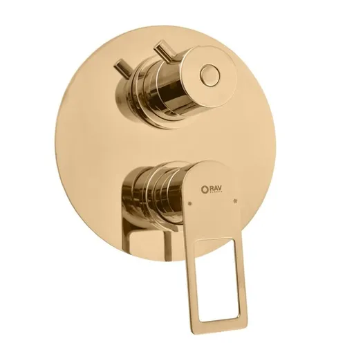 RAV SLEZÁK Nil sprchová a vaňová batéria vrátane podomietkového telesa zlatá NL287.3Z