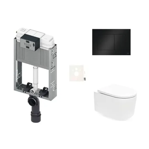 Závesný wc set na zamurovanie SAT SIKOTZREX72BL