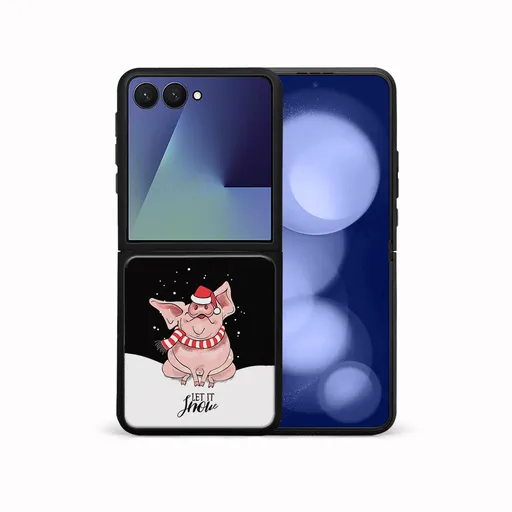 MY ART Kryt s vianočným dizajnom Samsung Galaxy Z Flip7 5G LET IT SNOW (075)