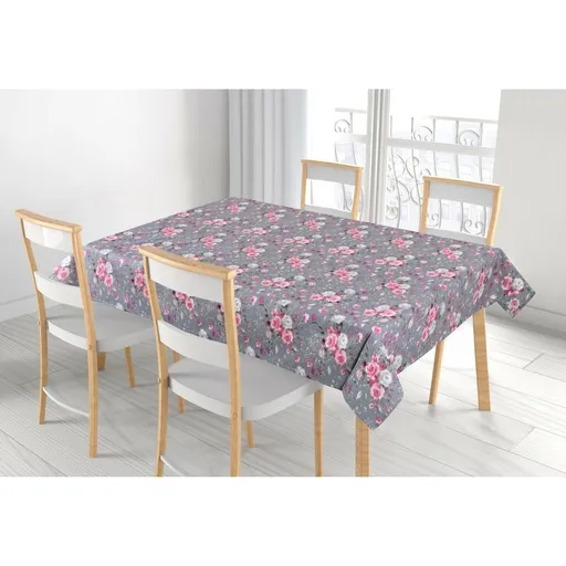 Bellatex Obrus ​​Adela Kvety ruže ružová, 120 x 140 cm, 120 x 140 cm