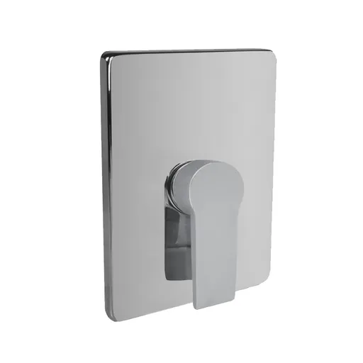 Mereo Sprchová podomietková batéria bez prepínača, Dita, Mbox, hranatý kryt, chróm CBE60105DC