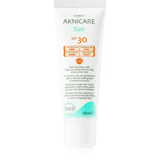 Synchroline Aknicare Sun ochranný krém pre mastnú pleť so sklonom k akné SPF 30 50 ml
