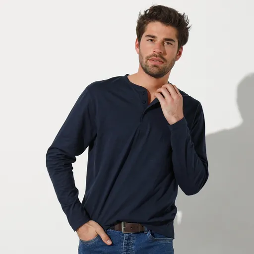 Tričko s tuniským výstrihom a dlhými rukávmi